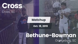 Matchup: Cross vs. Bethune-Bowman  2019