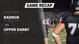 Recap: Radnor  vs. Upper Darby  2016