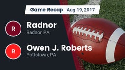 Recap: Radnor  vs. Owen J. Roberts  2017