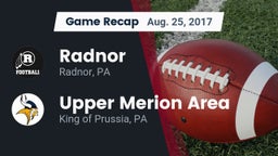 Recap: Radnor  vs. Upper Merion Area  2017
