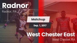 Matchup: Radnor vs. West Chester East  2017