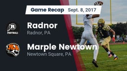 Recap: Radnor  vs. Marple Newtown  2017