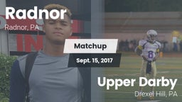 Matchup: Radnor vs. Upper Darby  2017