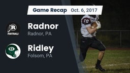 Recap: Radnor  vs. Ridley  2017