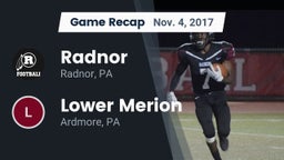 Recap: Radnor  vs. Lower Merion  2017