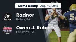 Recap: Radnor  vs. Owen J. Roberts  2018