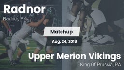 Matchup: Radnor vs. Upper Merion Vikings 2018