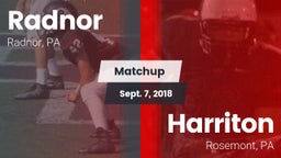 Matchup: Radnor vs. Harriton  2018