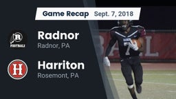 Recap: Radnor  vs. Harriton  2018