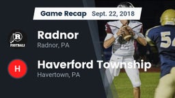 Recap: Radnor  vs. Haverford Township  2018