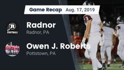 Recap: Radnor  vs. Owen J. Roberts  2019