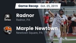 Recap: Radnor  vs. Marple Newtown  2019