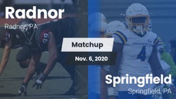 Matchup: Radnor vs. Springfield  2020