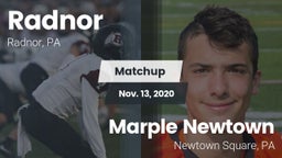 Matchup: Radnor vs. Marple Newtown  2020