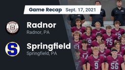 Recap: Radnor  vs. Springfield  2021