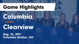Columbia  vs Clearview  Game Highlights - Aug. 26, 2021