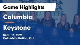 Columbia  vs Keystone  Game Highlights - Sept. 16, 2021
