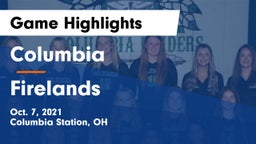 Columbia  vs Firelands  Game Highlights - Oct. 7, 2021