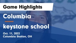 Columbia  vs keystone school Game Highlights - Oct. 11, 2022