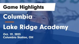 Columbia  vs Lake Ridge Academy  Game Highlights - Oct. 19, 2023