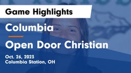 Columbia  vs Open Door Christian  Game Highlights - Oct. 26, 2023