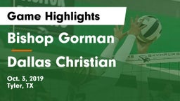 Bishop Gorman  vs Dallas Christian  Game Highlights - Oct. 3, 2019
