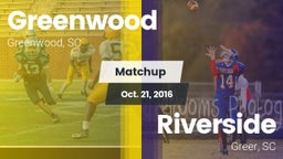 Matchup: Greenwood vs. Riverside  2016