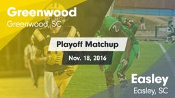 Matchup: Greenwood vs. Easley  2016