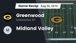 Recap: Greenwood  vs. Midland Valley 2016
