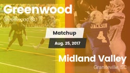 Matchup: Greenwood vs. Midland Valley  2017