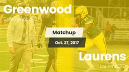 Matchup: Greenwood vs. Laurens  2017