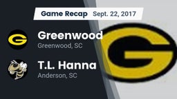 Recap: Greenwood  vs. T.L. Hanna  2017