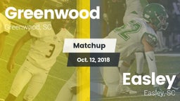 Matchup: Greenwood vs. Easley  2018