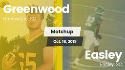 Matchup: Greenwood vs. Easley  2019
