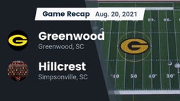 Recap: Greenwood  vs. Hillcrest  2021