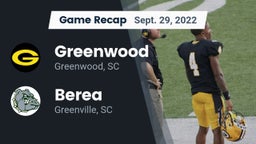 Recap: Greenwood  vs. Berea  2022