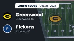 Recap: Greenwood  vs. Pickens  2022
