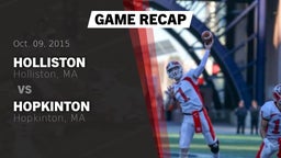 Recap: Holliston  vs. Hopkinton  2015