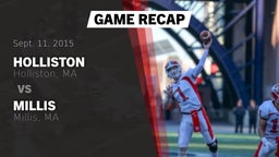 Recap: Holliston  vs. Millis  2015