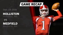 Recap: Holliston  vs. Medfield  2016