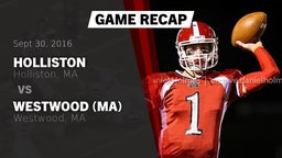 Recap: Holliston  vs. Westwood (MA)  2016