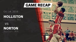 Recap: Holliston  vs. Norton  2016