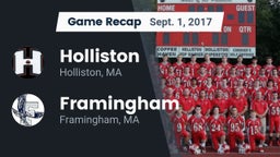 Recap: Holliston  vs. Framingham  2017