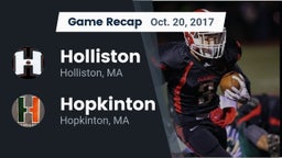 Recap: Holliston  vs. Hopkinton  2017