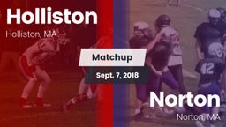 Matchup: Holliston High vs. Norton  2018