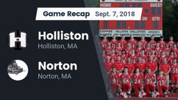 Recap: Holliston  vs. Norton  2018