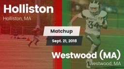 Matchup: Holliston High vs. Westwood (MA)  2018