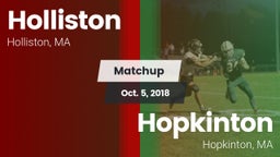 Matchup: Holliston High vs. Hopkinton  2018