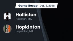 Recap: Holliston  vs. Hopkinton  2018