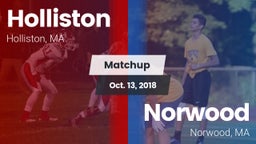 Matchup: Holliston High vs. Norwood  2018